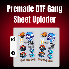 Upload Your DTF gang sheet