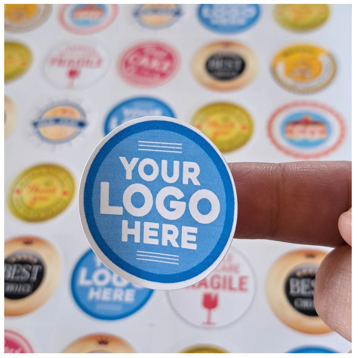 Custom Round Kiss-cut Stickers